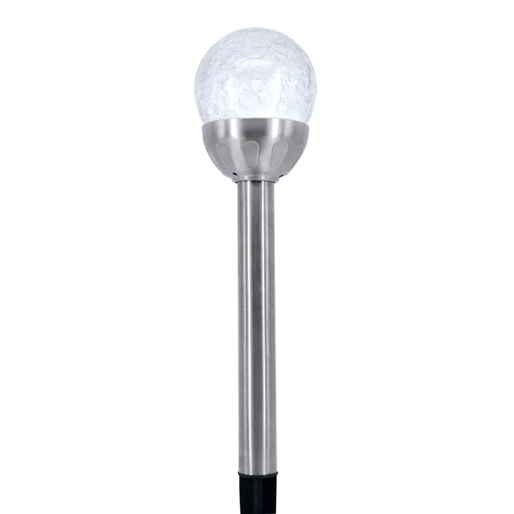 Фонарик садовый на солнечной батарее Smartbuy на солнечных батареях 6 см цвет нержавеющая сталь STLM-2014363 - Вид №1