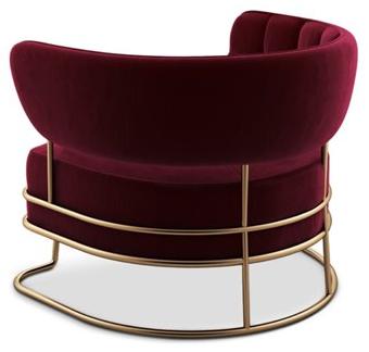 Porustudio Бархатное кресло с подлокотниками Madison sun-id-1484242 - Вид №2