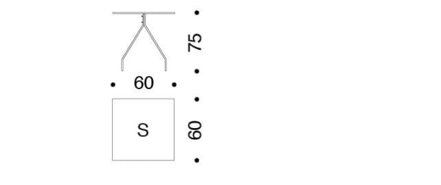 Окрашенный металлический квадратный стол Danese Milano X&Y ARCH-00136705 - Вид №4
