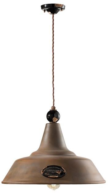 FERROLUCE Подвесной светильник из металла и керамики Grunge C1600 - c1601 - Вид №1