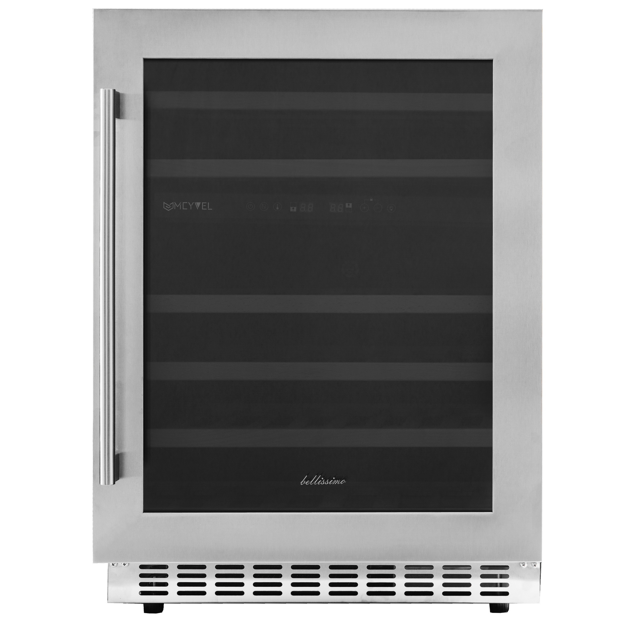 9940991 Винный шкаф Meyvel MV46PRO-KST2 серебристый STDN-0052050 - Вид №1
