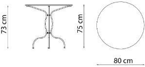 Vermobil Круглый садовый стол из металла Mimmo Sp119 - sp800 - Вид №5