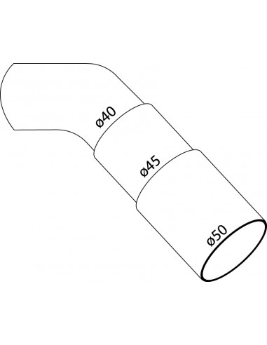 562300 001 00  Колено разнонаправленное для сифона для ванны, диам. 40,45, 50, коническое уплотнение Valentin Белый  - Вид №2