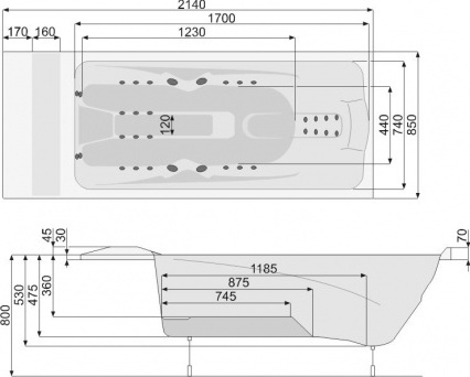 PHR76..S10C0000 Exclusive collection ванна Pool Spa Santreyd 20345 - Вид №1