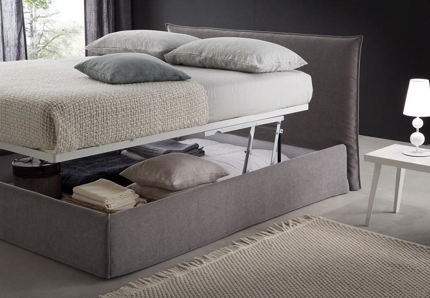 Chaarme Letti Двуспальная кровать со съемным чехлом из ткани sun-id-1477823 - Вид №3