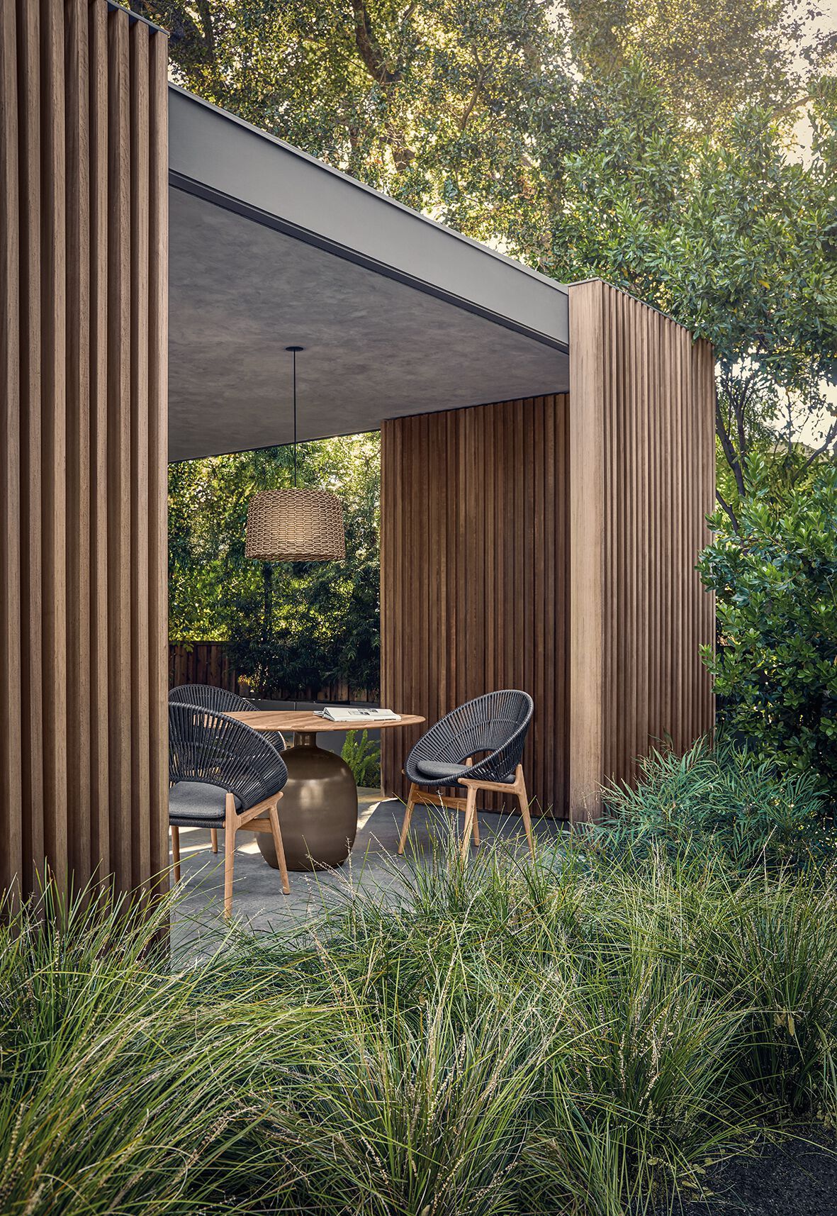 Плетеный и ТИК садовый стул Gloster Бора ARCH-00040511 - Вид №4