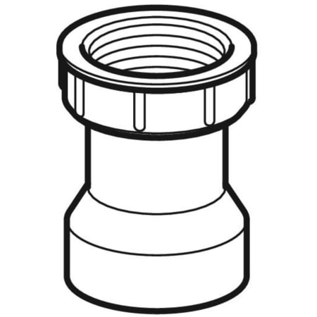 152.176.16.1 Соединительный патрубок Geberit с накидной гайкой Geberit  - Вид №1