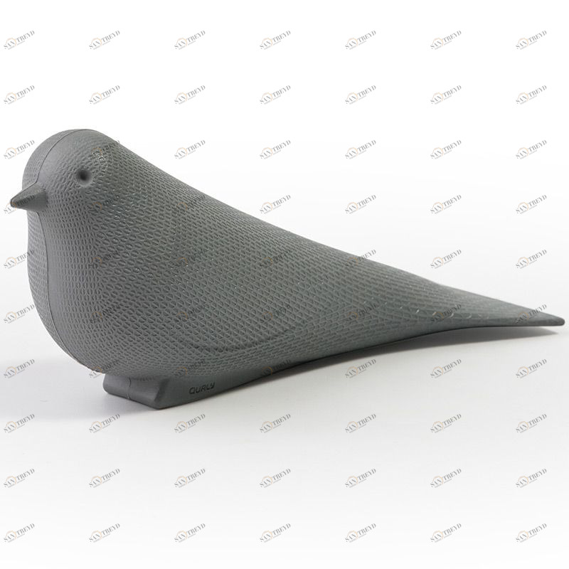 Подпорка для двери Dove серая Qualy QL10095GY