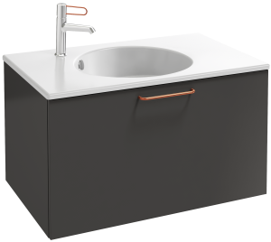 EB2512-R7-G1C Тумба под столешницу 80 см, 1 верхний ящик, бронзовая ручка JACOB DELAFON ODÉON RIVE GAUCHE