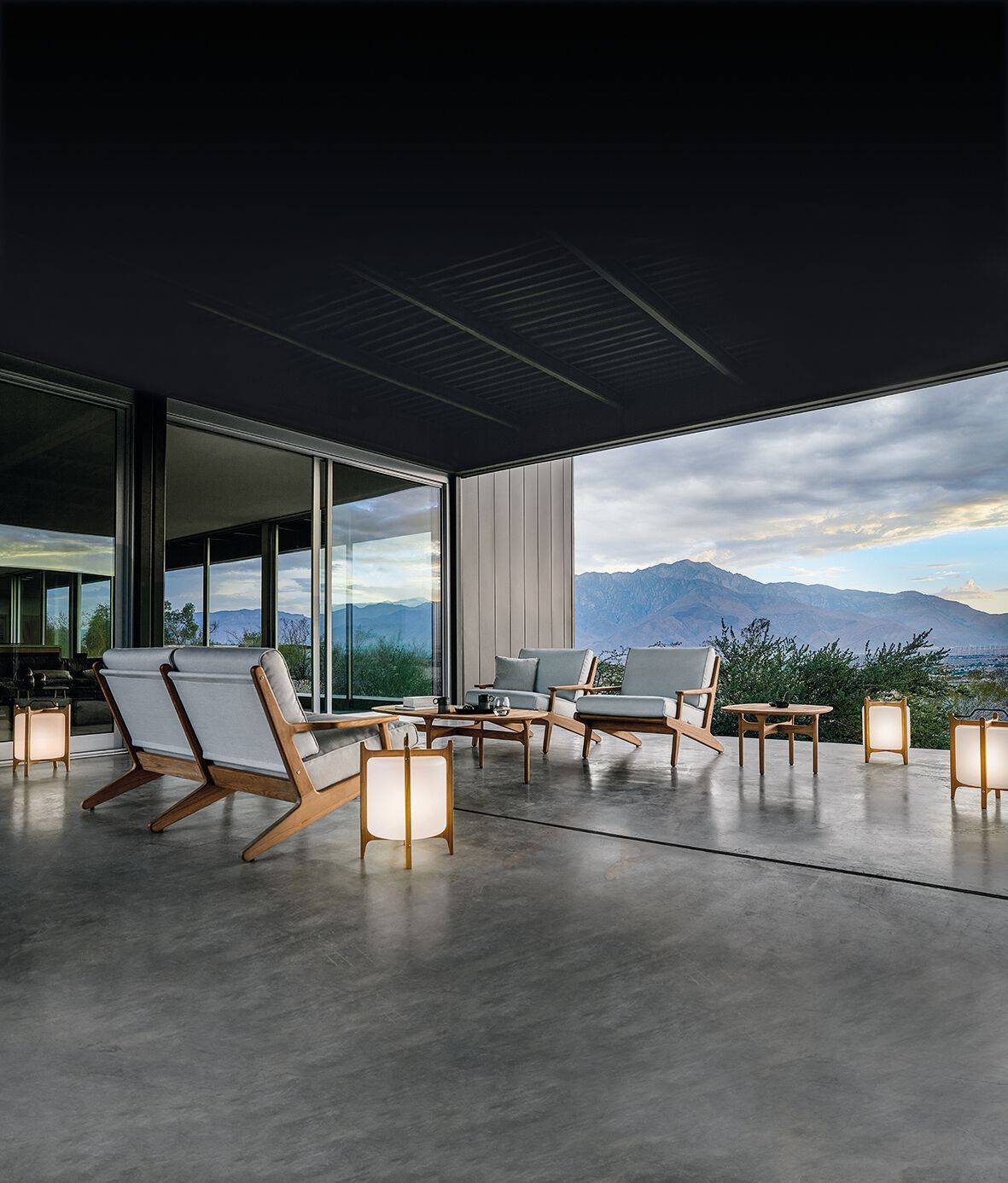 2-местный тканевый садовый диван Gloster ARCH-00138165 - Вид №3