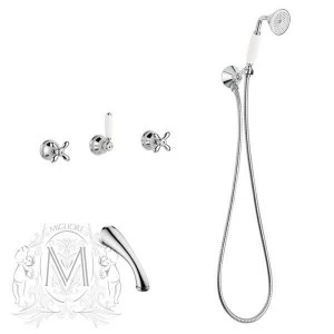 Смеситель MIGLIORE Princeton Plus ML.PRP-8018.СR для ванны/душа - хром