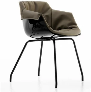 MDF Italia Мягкое кресло из поликарбоната с подлокотниками Flow