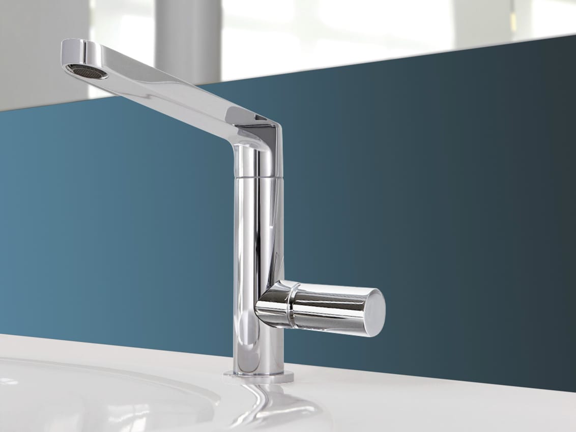 Смеситель для раковины из хромированной латуни FIMA CARLO FRATTINI Nomos GO ARCH-00047574 - Вид №1