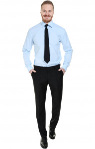 60317 Галстук на резинке черный  Офисная одежда  размер