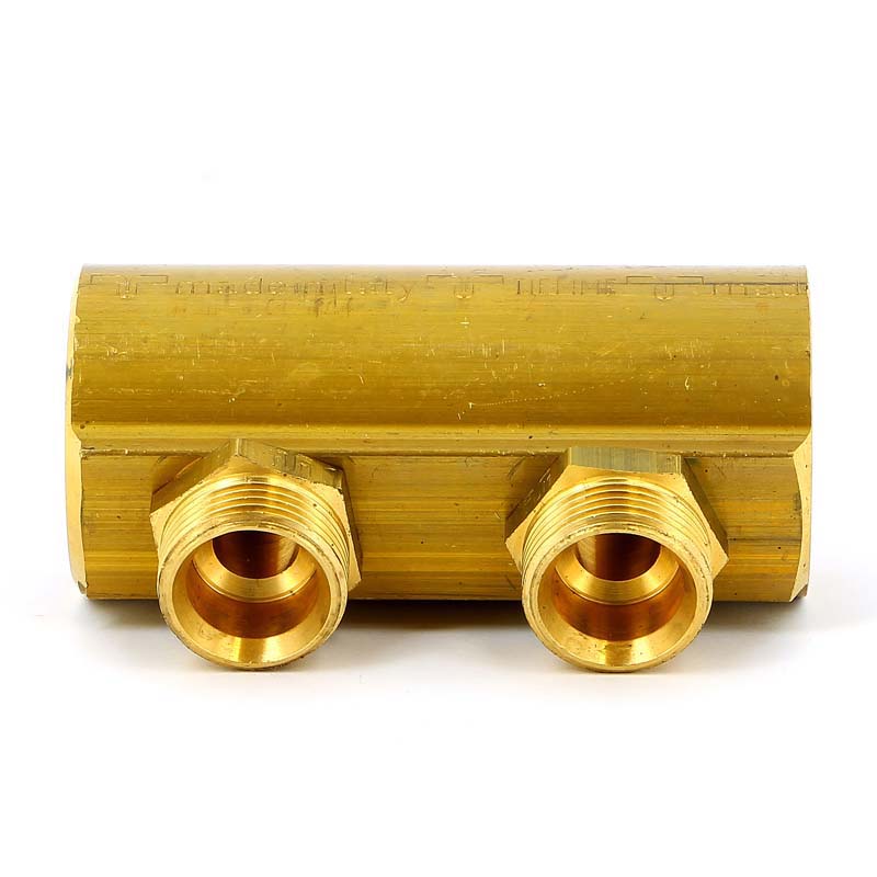 Коллектор ВВ 1"1/4 магистральный TIEMME 2 выхода 3/4"ЕК 50мм 1970086 - Вид №2