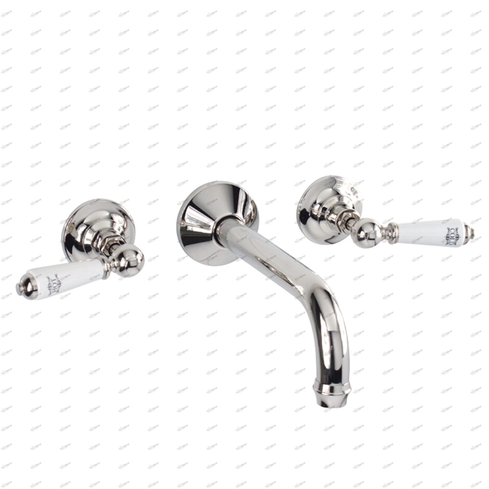 Traditional bathrooms Смеситель для раковины на 3 отверстия АСКОТ Tb440.514.nk 