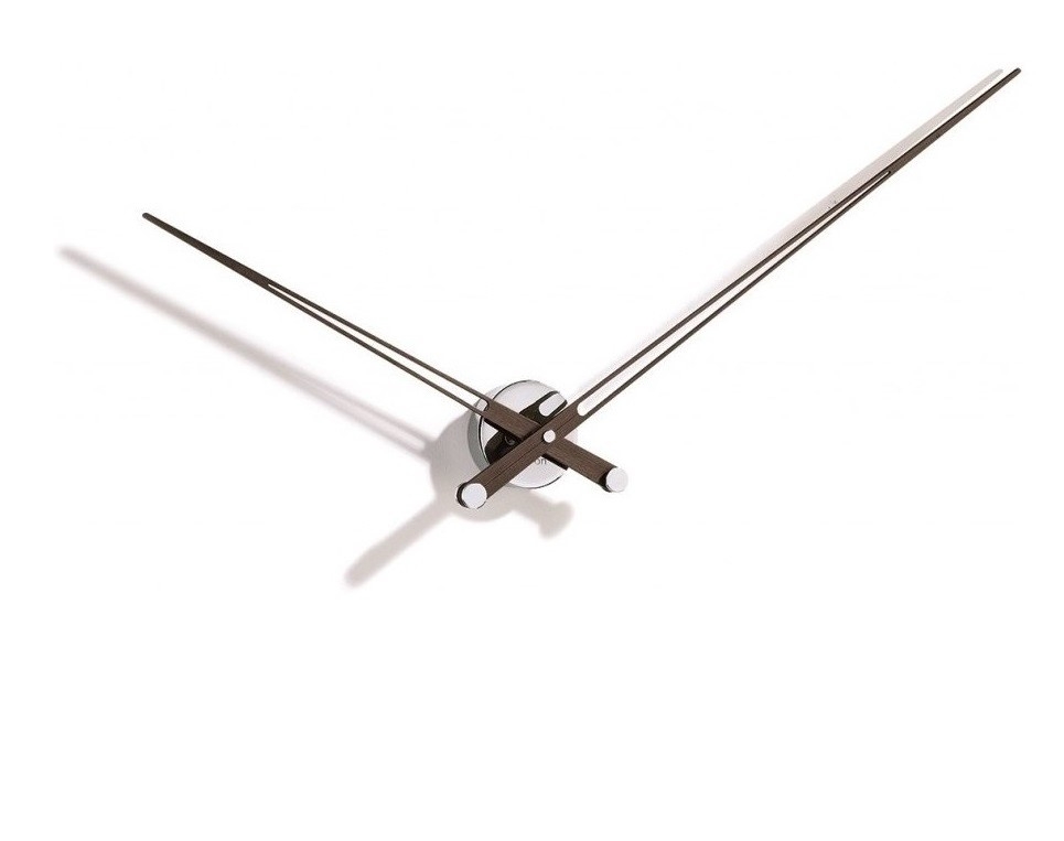 095666 Настенные часы N хром-венге 100 cm Nomon Axioma 