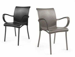 Nardi Штабелируемый садовый стул в современном стиле с подлокотниками
