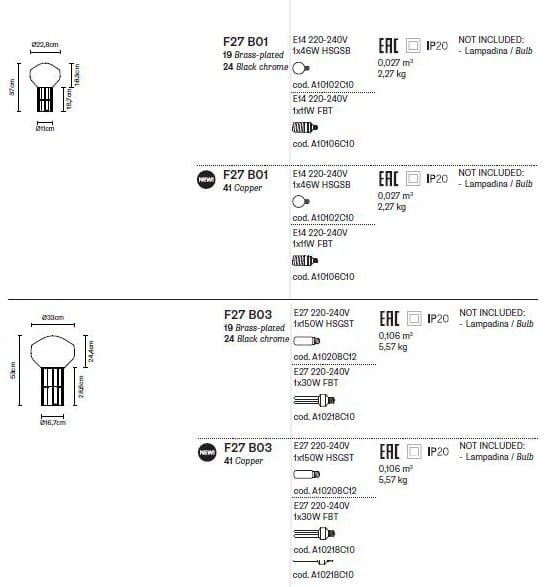 Настольная лампа из дутого стекла Fabbian Aérostat ARCH-00050591 - Вид №13