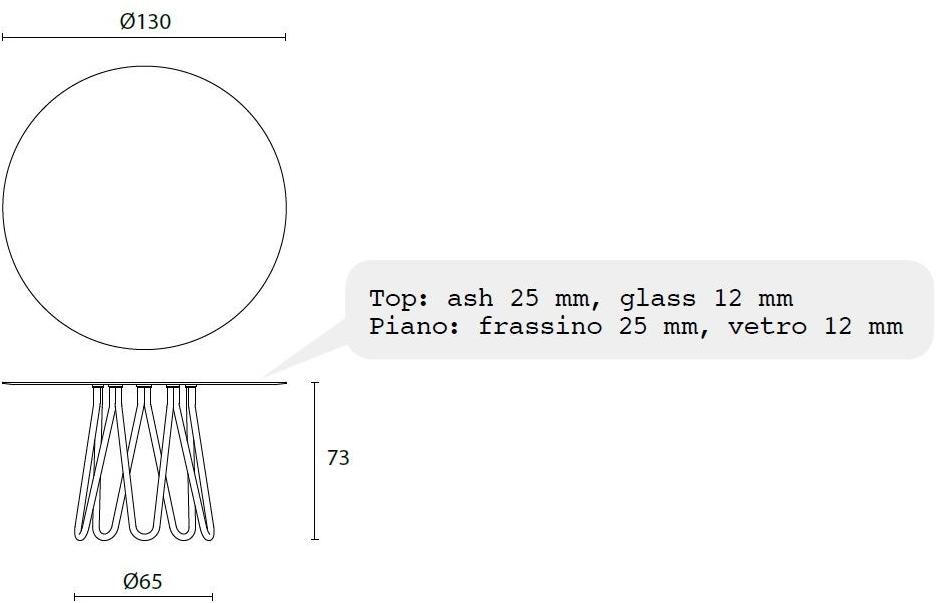 Casamania & Horm Круглый стол из металла и стекла Meduse sun-id-1344702 - Вид №6