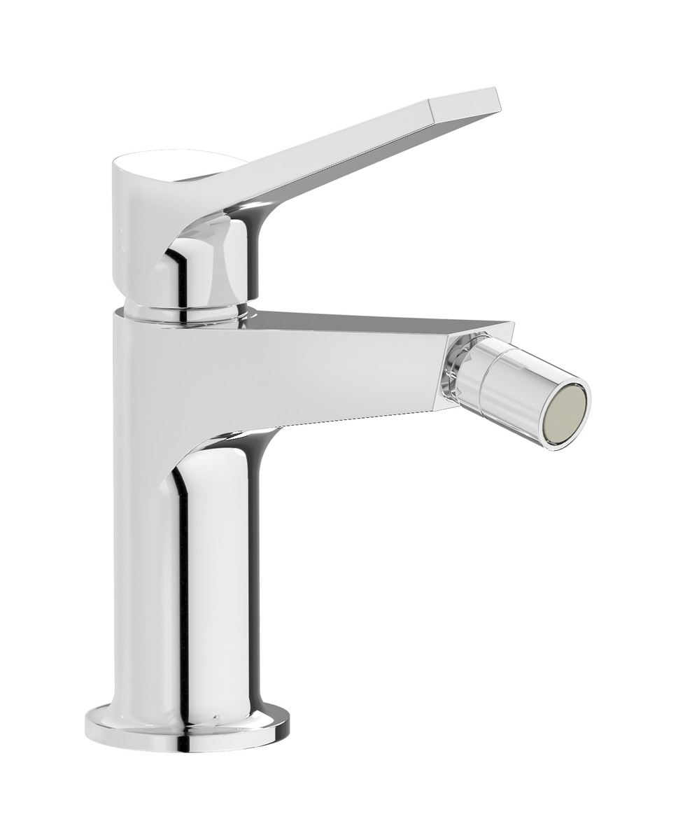 Смеситель для биде на 1 отверстие в комплекте с донным клапаном. WE ARE IB tw320ss_22 Chrome Twitter