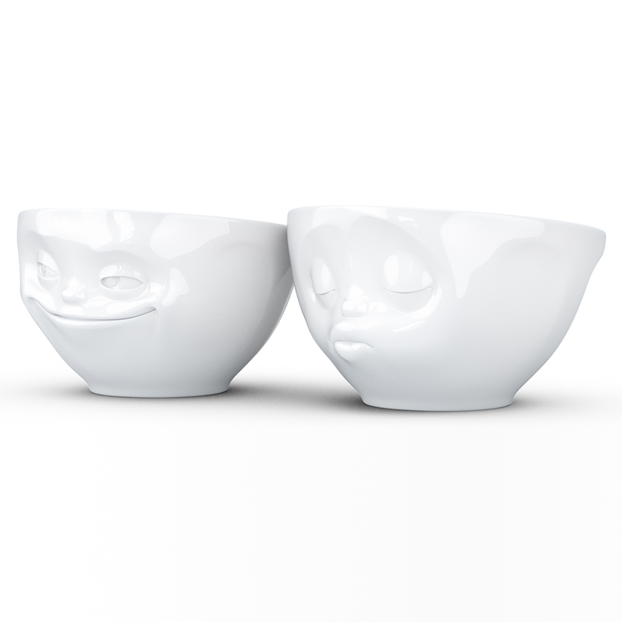 T01.22.01 Набор из 2 чаш tassen grinning & kissing 200 мл белый Tassen by FIFTYEIGHT PRODUCTS  - Вид №4