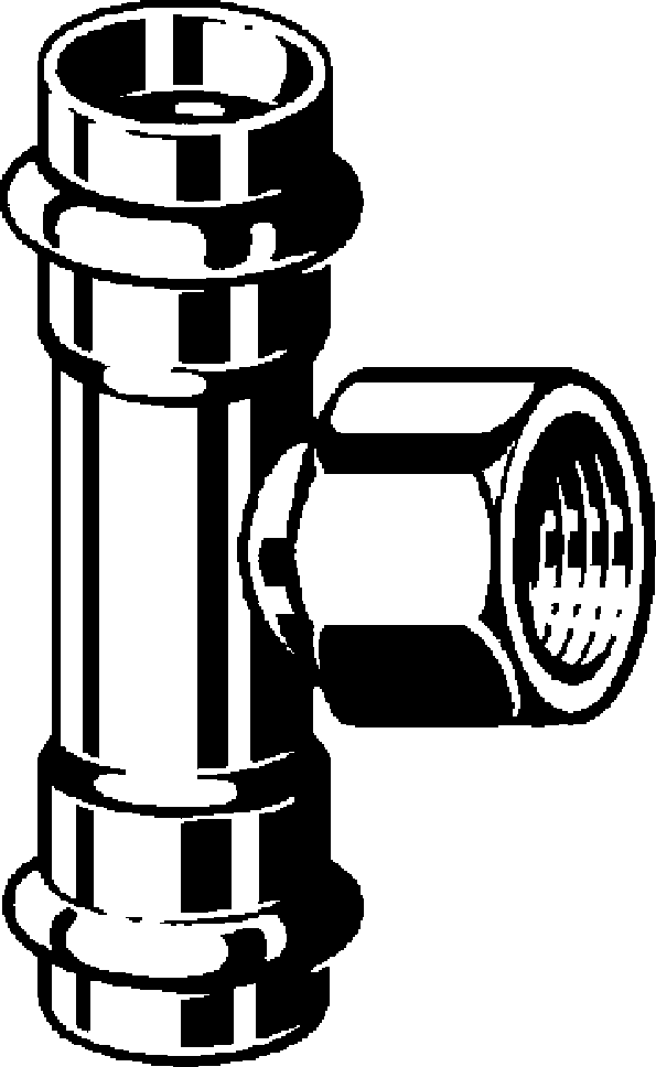437 145 Модель 2317.2 Трубопроводные системы  Sanpress Inox  Тройники Santreyd  - Вид №1
