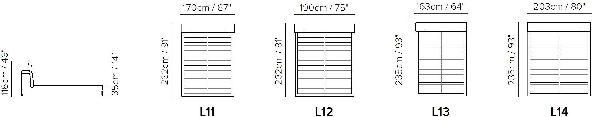 Natuzzi Двуспальная кровать из кожи с обитым изголовьем sun-id-1470194 - Вид №2