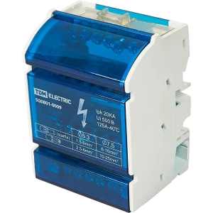 Шина нулевая TDM Electric 4×7 групп в защитном корпусе для DIN-рейки 84399587