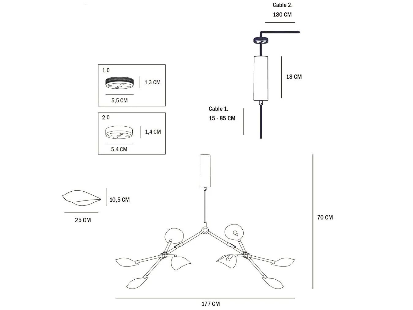 Латунный подвесной светильник 101 Copenhagen Stingray ARCH-00078657 - Вид №5