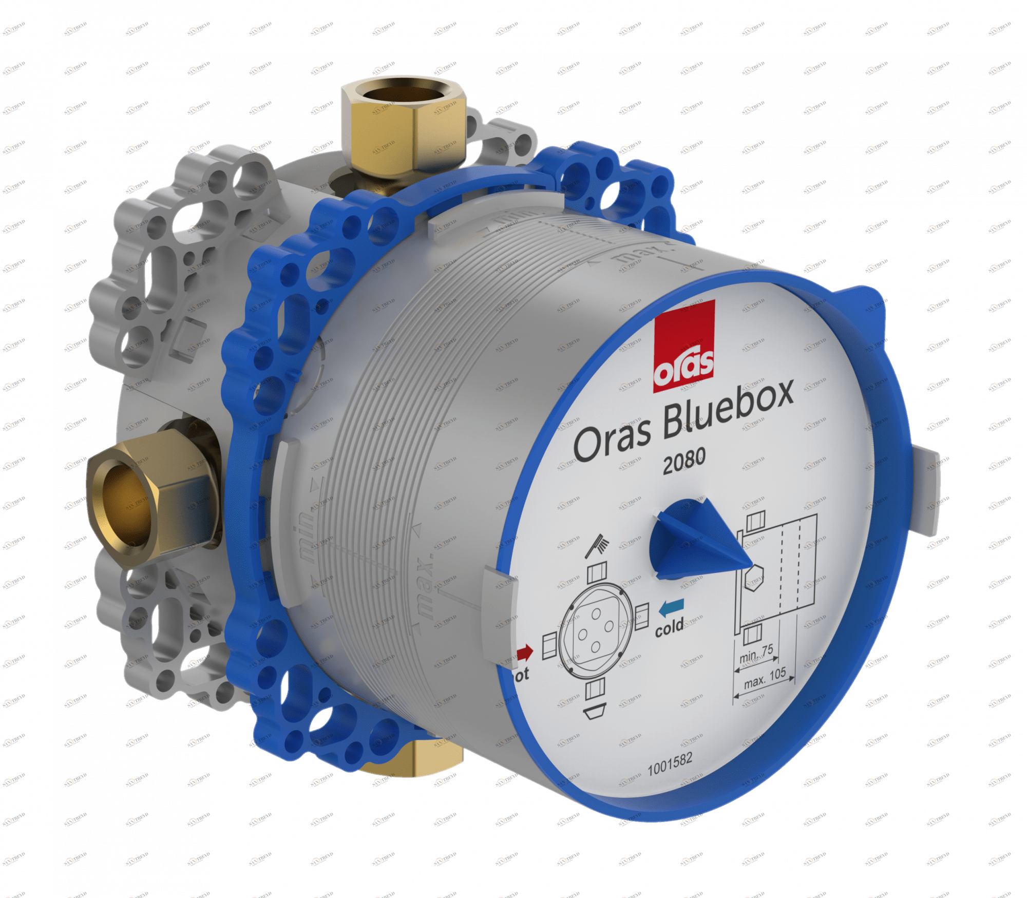 Oras 2080 Корпус смесителя для ванны и душа, G1/2 2080 Bluebox 