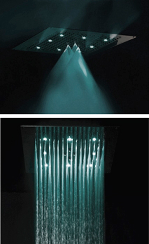 H38671 Потолочный & настенный душ DREAM-NEB - 2 Sprays - LED LIGHTS BOSSINI  - Вид №1