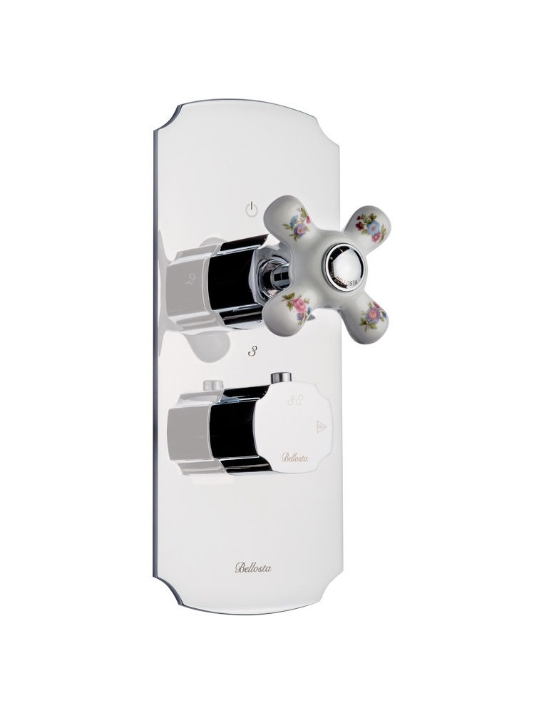 4012/2/K/E
+ 484021 Bellosta Rubinetterie ВСТРОЕННЫЙ ТЕРМОСТАТИЧЕСКИЙ СМЕСИТЕЛЬ С ДИВЕРТЕРОМ НА 2 ВЫХОДА 