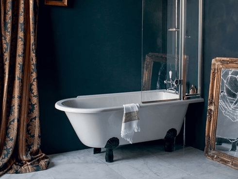 Ванна акриловая Hampton правосторонняя с ножками L3B Hampton Burlington E14, L3B - Вид №1