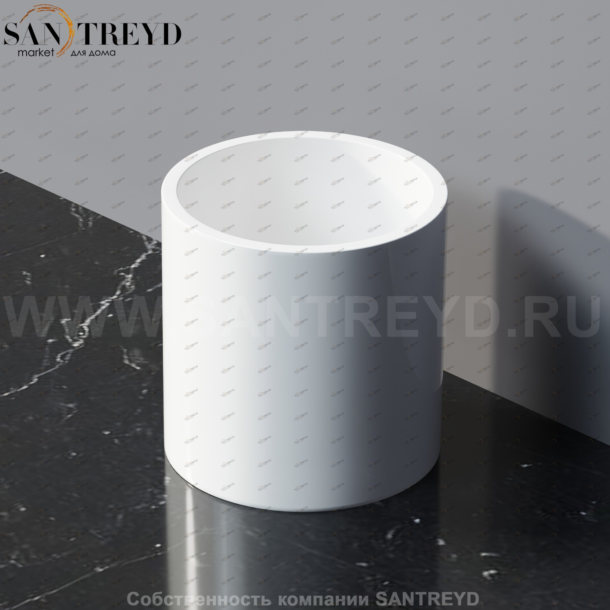 Agape BUCATINI Держатель для мыла на столешницу белый ABUC0160SZ