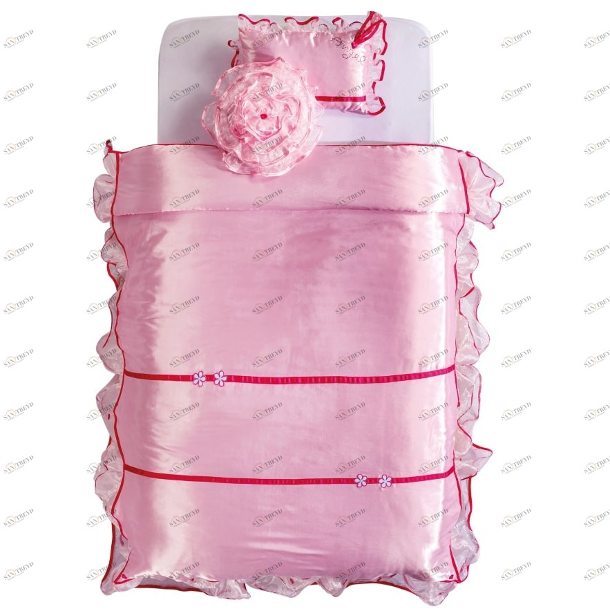 Покрывало детское с подушкой 120х200 см розовое Lady CILEK PRINCESS 00-3832470 Розовый Santreyd
