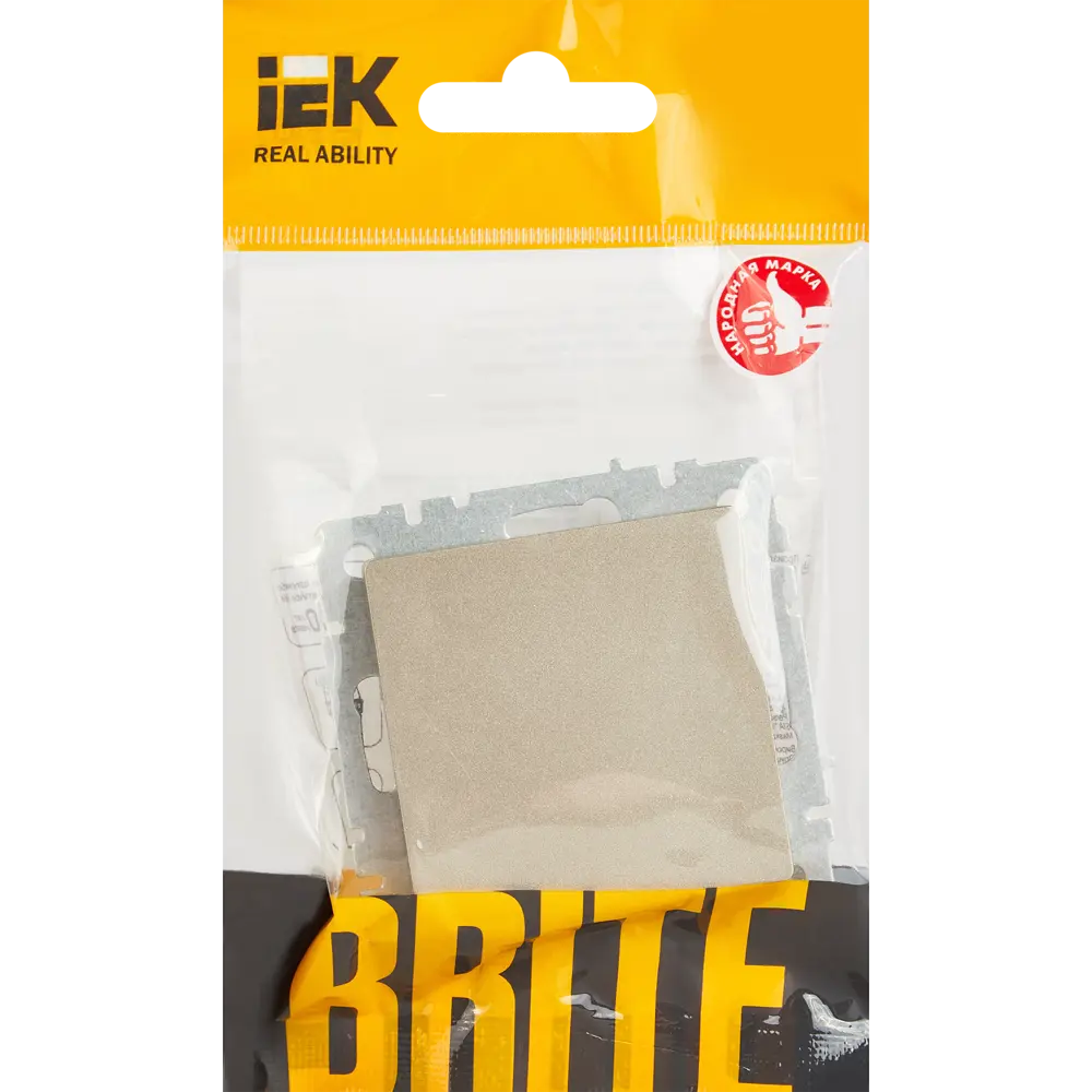 Заглушка IEK Brite цвет шампань STLM-2189139 - Вид №4