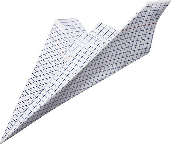 10551136 Klimenkoff Дек-ое изделие "Самолетик" дек. в клетку Фарфор твердый 