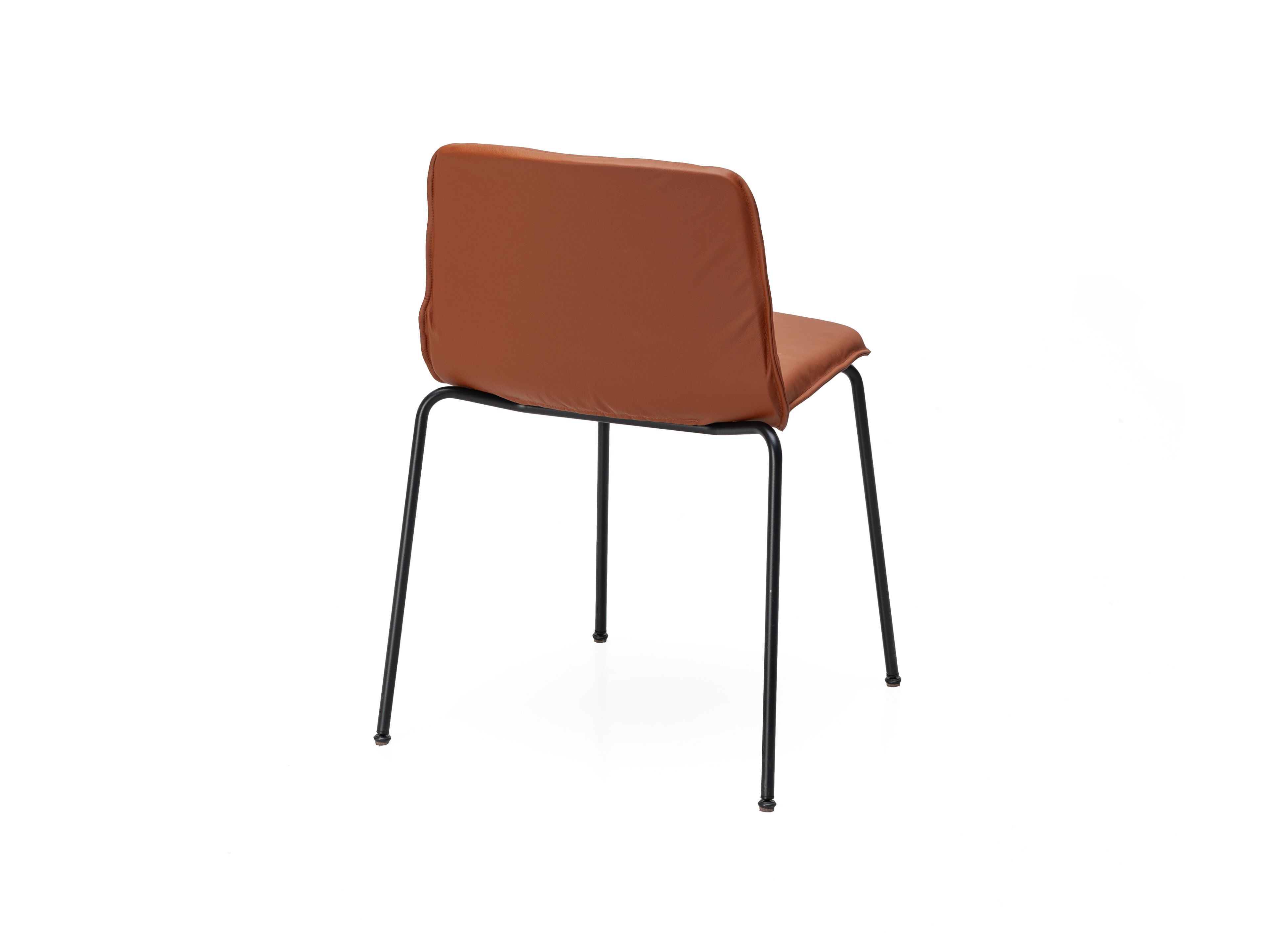 Кожаный мягкий стул Kristalia рама ARCH-00109561 - Вид №3