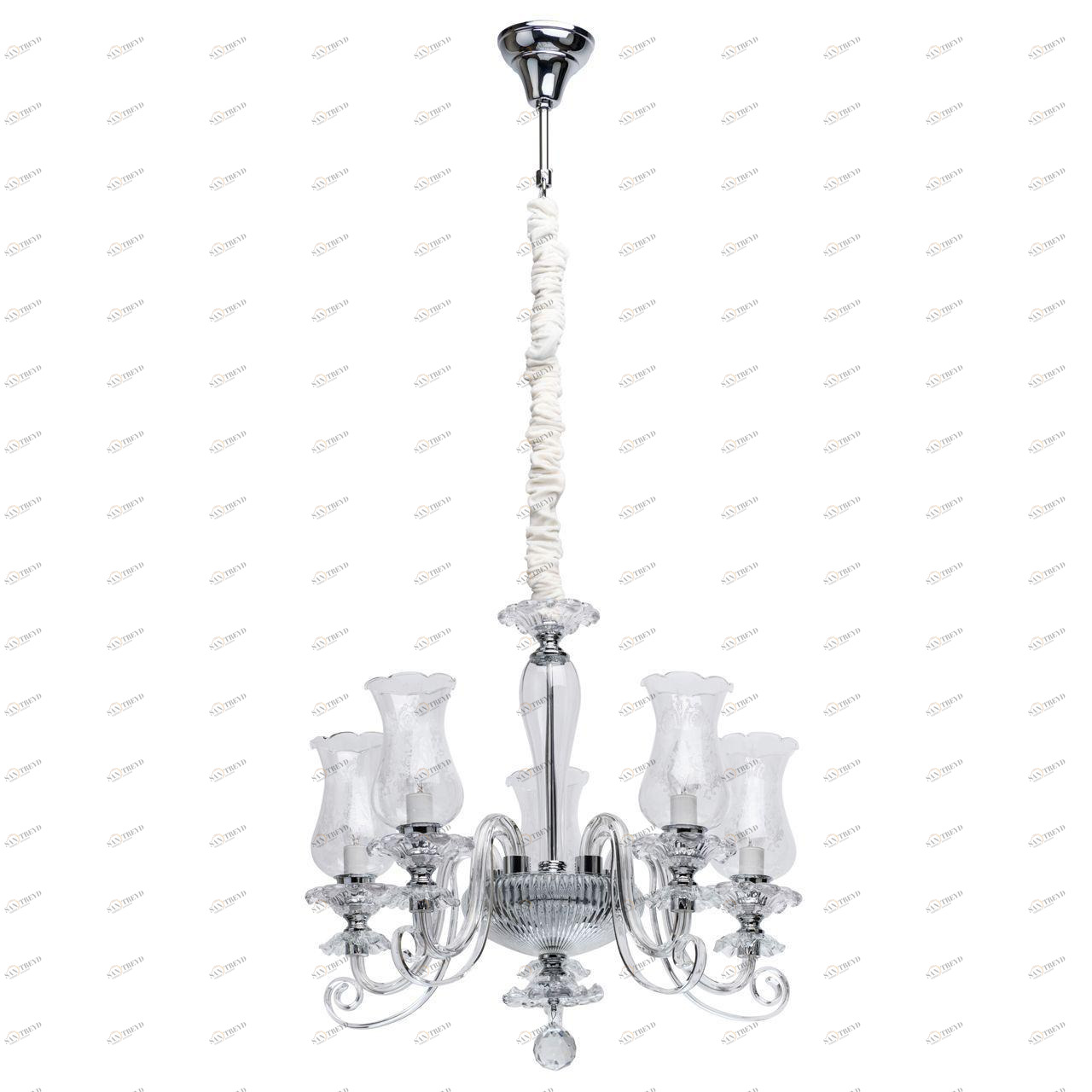 Подвесная люстра MW-Light Элла 483013805 MW-LIGHT ДИЗАЙНЕРСКИЕ, ЭЛЛА 285796 Хром 