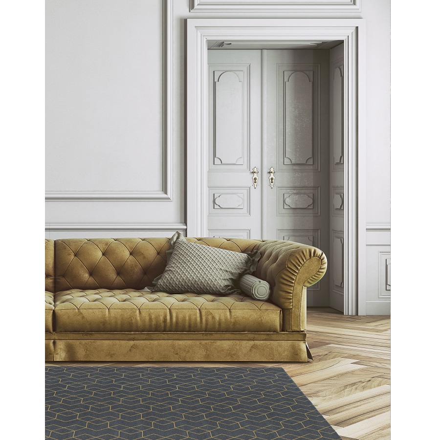 Ковер Cube, 160х230 см, золотой Carpet Decor C1037 - Вид №1