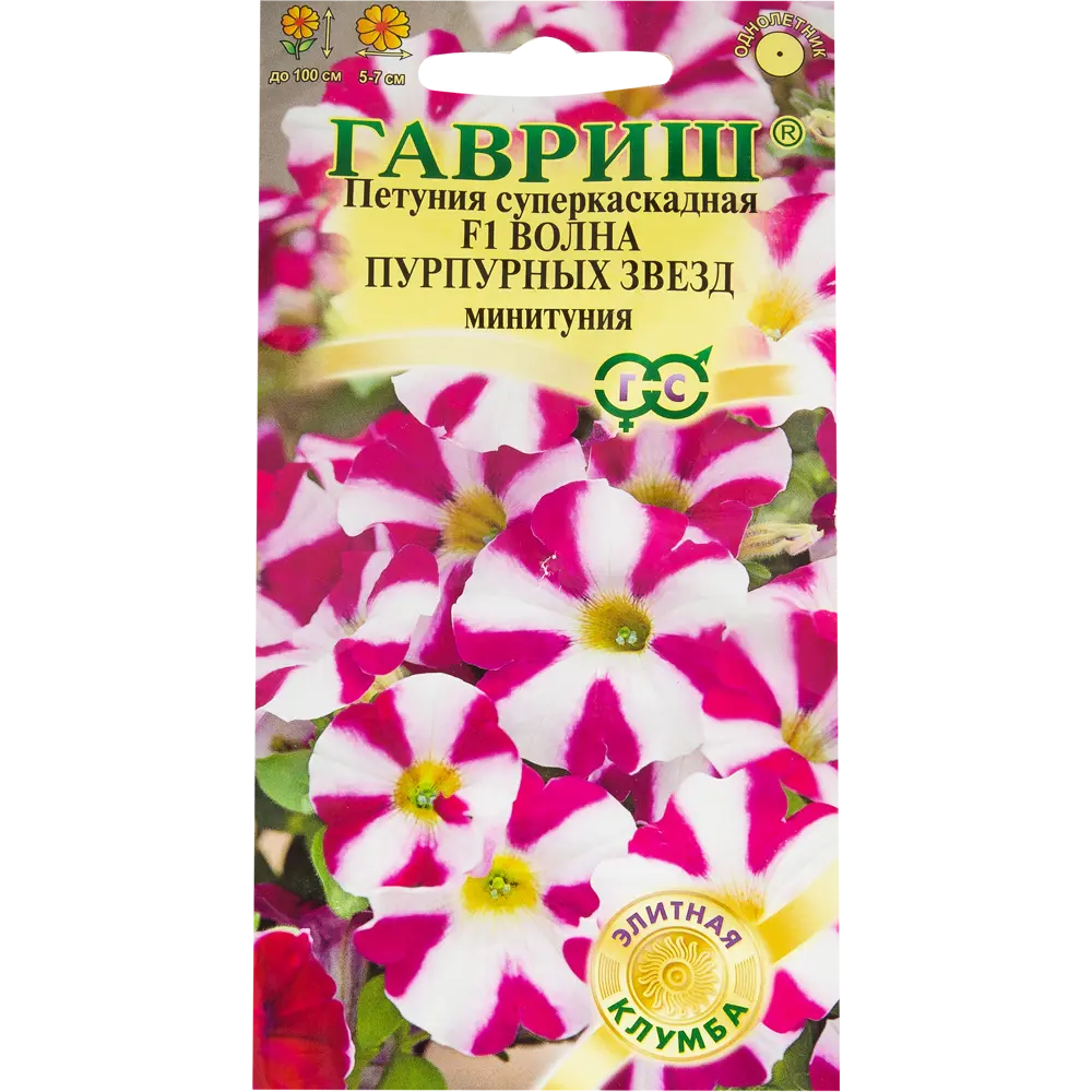 Петуния Волна Пурпурных звезд (Минитуния) ГАВРИШ STLM-2073935
