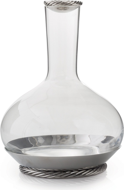 10612945 Michael Aram Графин на подставке со стоппером Michael Aram "Твист" 1,3л Стекло 