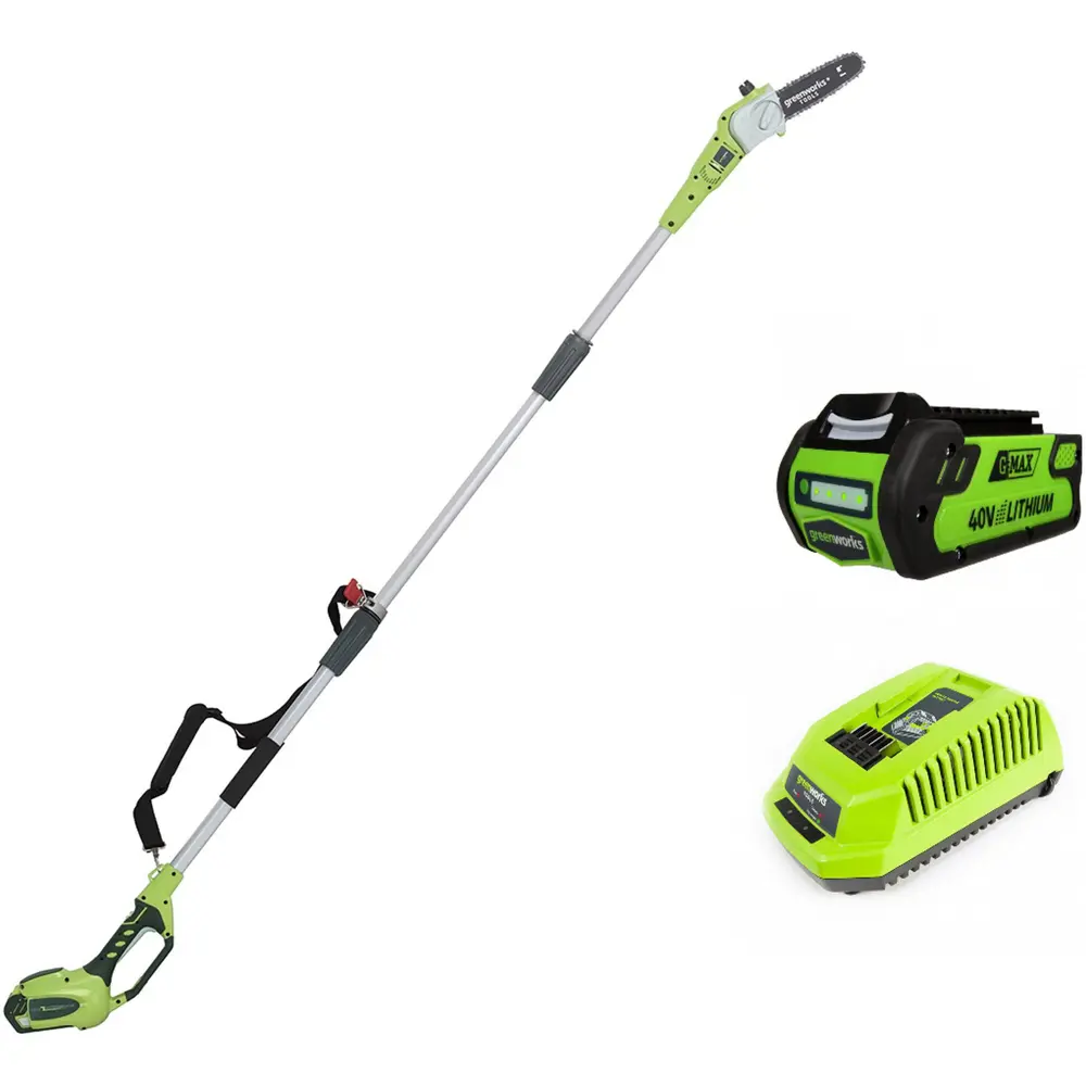 Высоторез аккумуляторный GreenWorks с пилой, 40В 2 Ah STLM-2101704