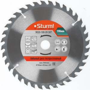 Диск пильный Sturm! 9020-190-20-36T 1287303