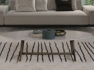 Désirée divani Овальный мраморный журнальный столик