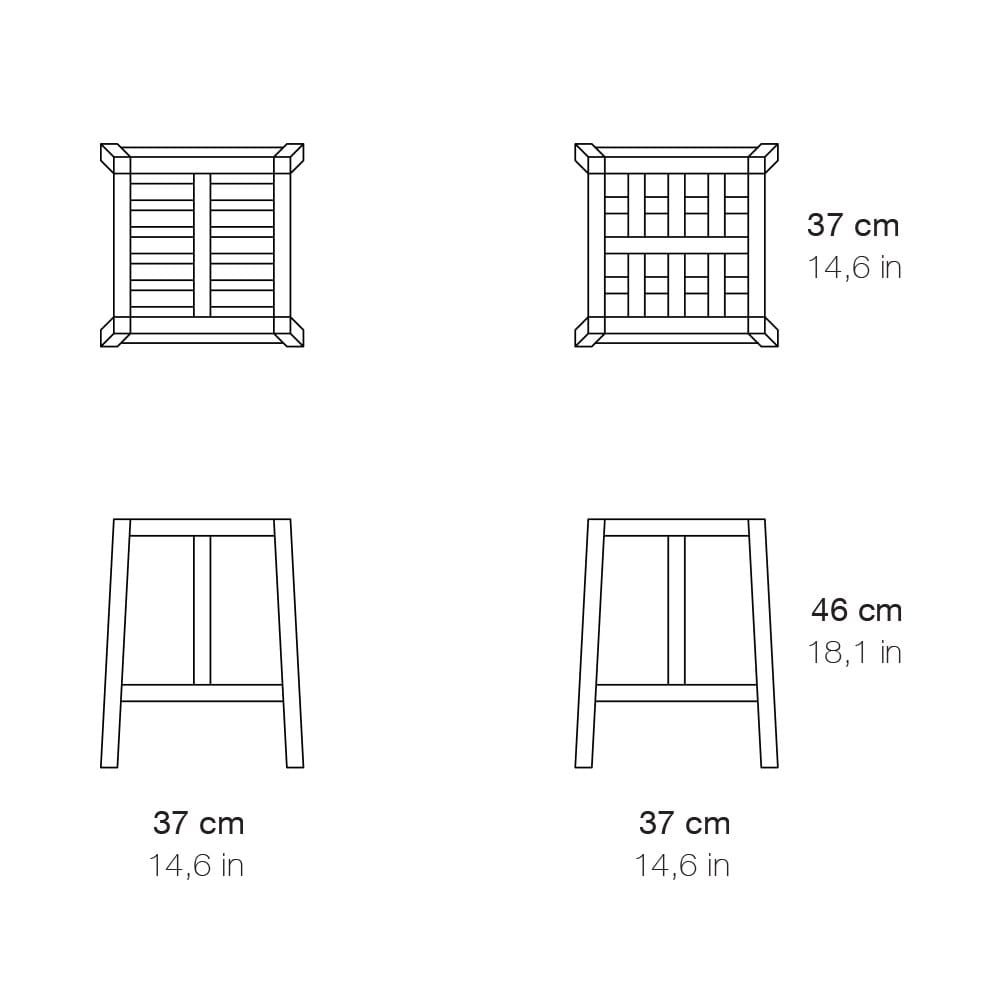 Дубовый табурет Branca Lisboa Tween ARCH-00040847 - Вид №4