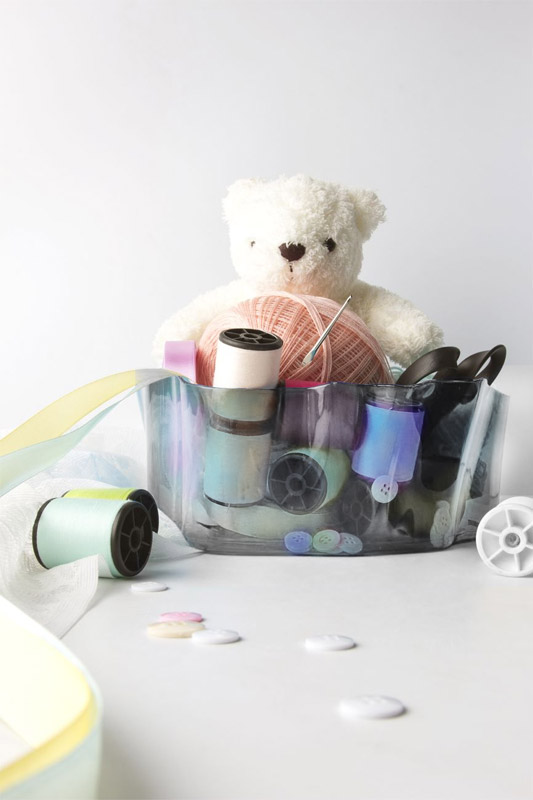 QL10164-CL Органайзер flow малый прозрачный Qualy  - Вид №2