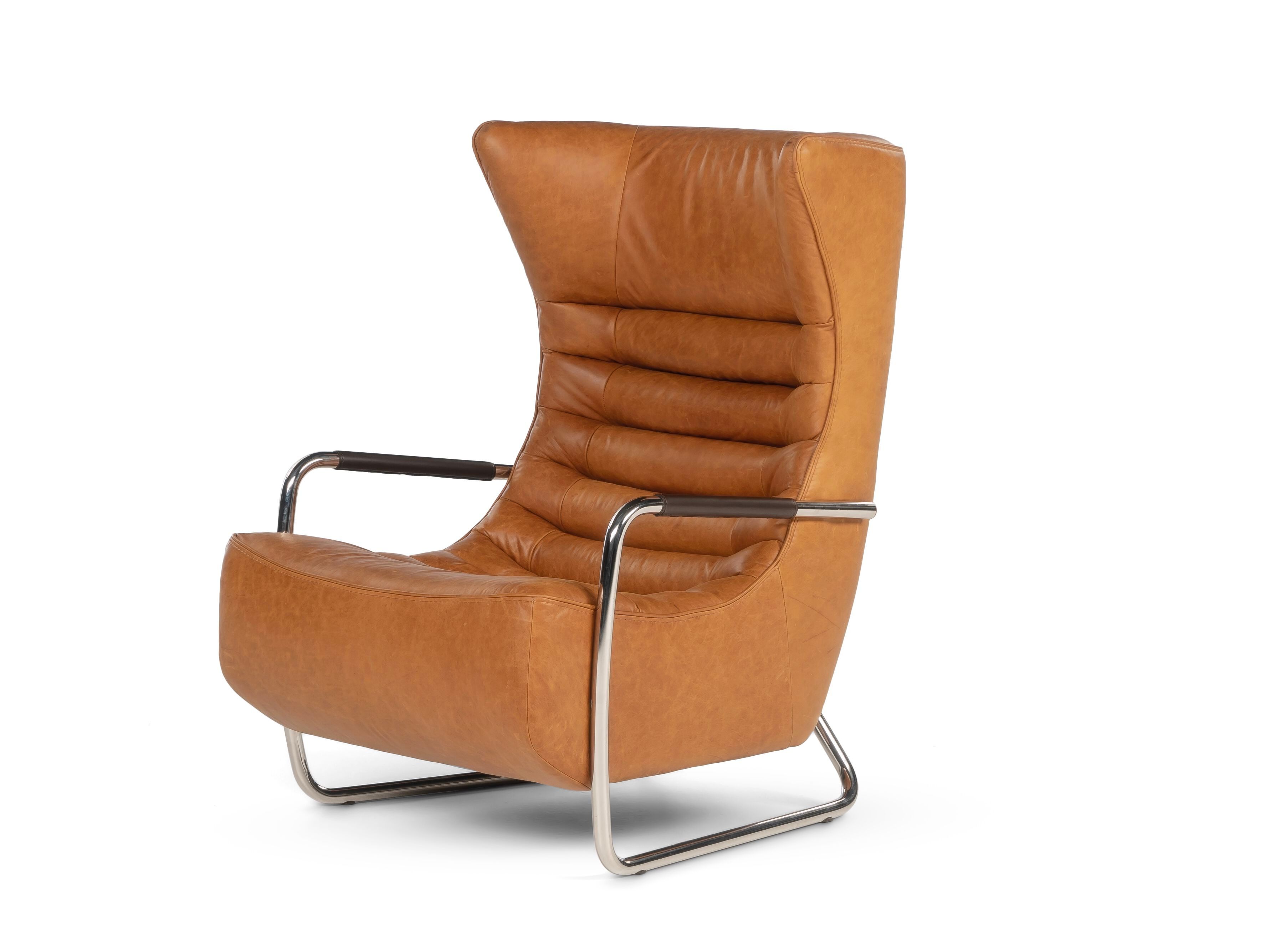 Кожаное кресло для саней с подлокотниками Calia Italia Superior ARCH-00133110 - Вид №1