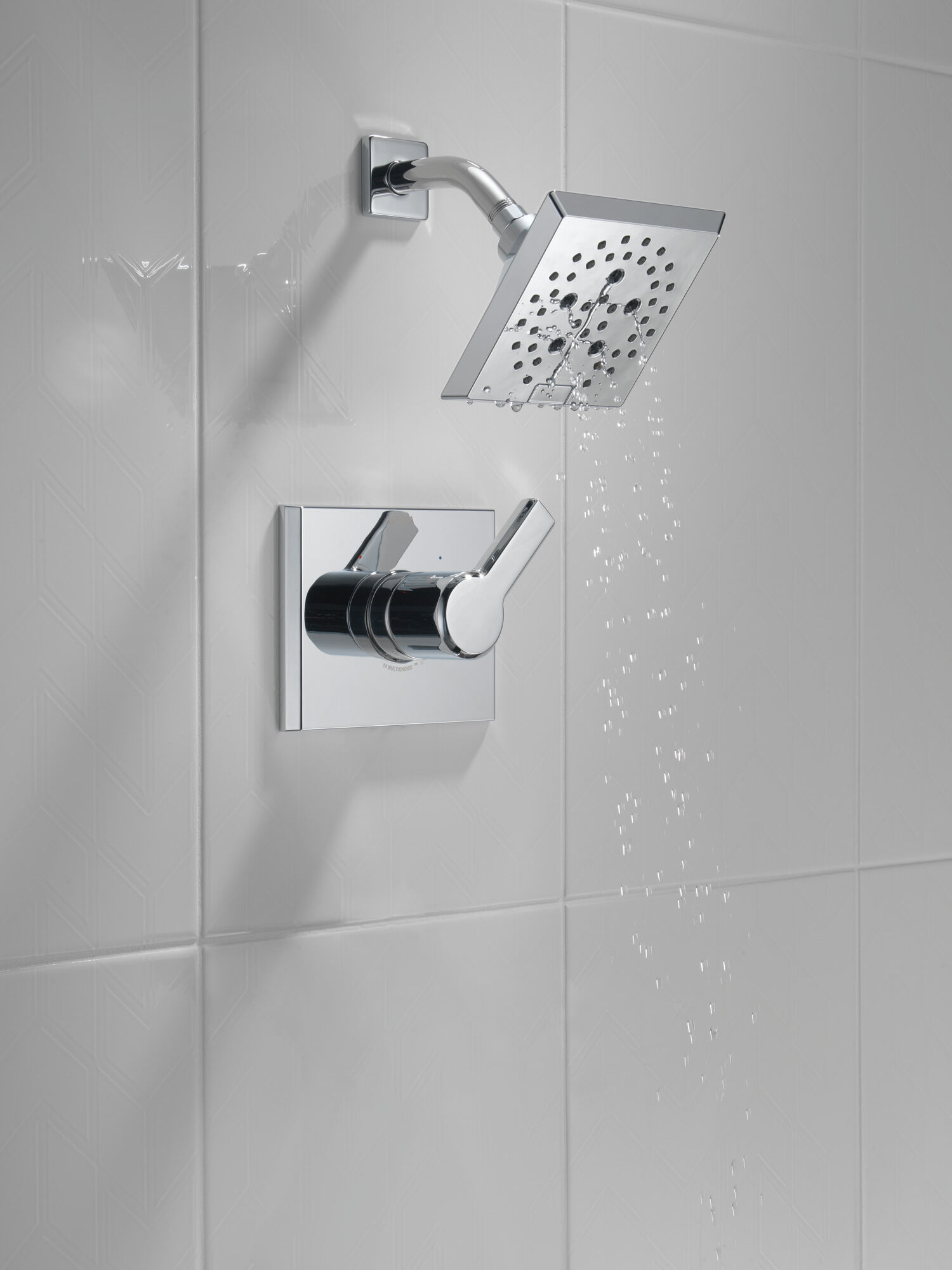 T14299 Накладка для душа Monitor® 14 серии H2Okinetic® Delta Faucet Pivotal Хром  - Вид №7